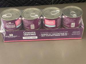 lot 47 image: CO 3 - Stella & Chewys Carnivore Cravings Cat Food Purrfect Pat Variety Pack 8 cans