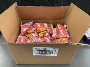 lot 69 image: 30-Pack Orchard Valley Harvest Chickpea Chips - Red Chili Pepper with Citrus