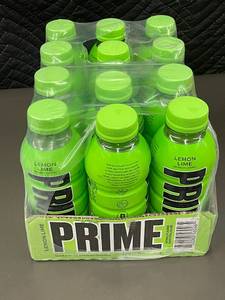 lot 109 image: Prime Lemon Lime Hydration Drink 12-Pack
