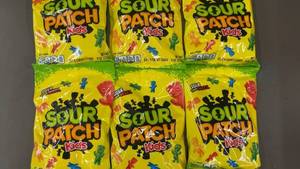 lot 136 image: Lot of 6 Packs of Sour Patch Kids Soft & Chewy Candy - 8 Oz Each
