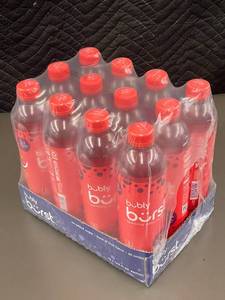 lot 137 image: 12-Pack of Bubbly Brst Cherry Lemonade Sparkling Water (500 mL each)
