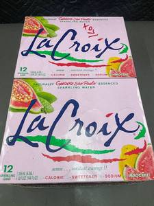 lot 153 image: 24-Pack La Croix Guava Sparkling Water Cans - 355ml Each