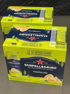 lot 201 image: Sanpellegrino Pompelmo Grapefruit Sparkling Beverage 2 X 6-Pack