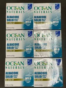 lot 355 image: IA 3 - Ocean Naturals Albacore Solid White Tuna in Olive Oil - 6 Pack
