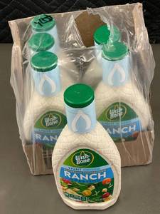 lot 356 image: CO 3 - Set of 6 Light Parmesan Peppercorn Ranch Dressings - 15 FL OZ Each