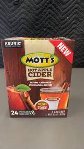lot 436 image: Motts Hot Apple Cider K-Cup Pods - 24 Count - Best By February 2022