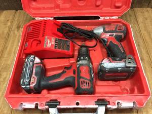 lot 107 image: Milwaukee Cordless Drill - Hex Impact M18 Set