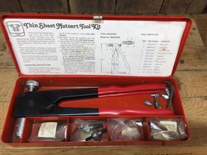 lot 135 image: Thin Sheet Nutsert Tool Kit - England