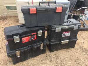 lot 137 image: 5 Larger Tool Boxes