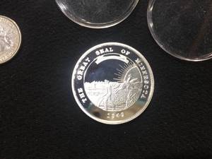 lot 159 image: Minnesota Territorial Pioneer 1 Oz Silver Round