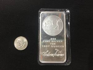 lot 160 image: Silvertowne 10 Troy Ounce Bar