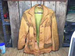 lot 164 image: Vintage Berman Buckskin Genuine Leather Mens Jacket