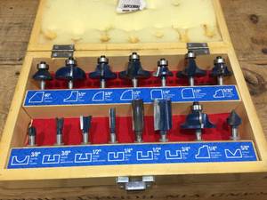lot 246 image: Mastercraft 15pc Router Bit Set