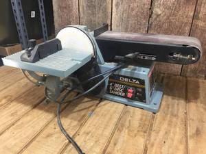 lot 253 image: Delta 4 Belt6 Disc Sander - Good