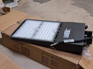 lot 893 image: Lot of (4) Assorted Commercial LED Shoebox Lights by V-Tac - 240W and 300W