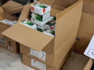 lot 949 image: Lot of (3 Cases) Havells Incandescent White Globe Light Bulbs 60W G25 Medium Base 12-count ( 36 total items )