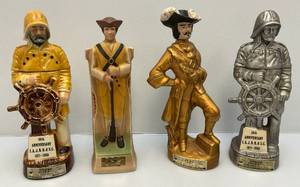 lot 12 image: Misc. Vintage Beam Figural Collectible Decanters (EMPTY)