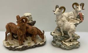 lot 23 image: Two Collectible Ski Country Ram Decanters (EMPTY)