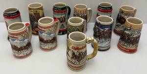 lot 27 image: Misc. Collectibe Budweiser Steins & Miller Stein