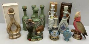 lot 36 image: Misc. Vintage  Collectible  Decanters (EMPTY)