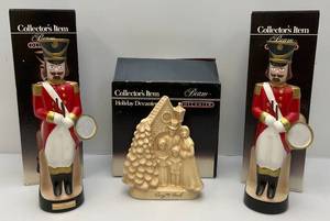 lot 42 image: Misc. Jim Beam  Christmas Related Collectible Decanters (EMPTY)