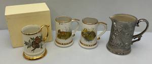 lot 43 image: Vintage Collectible Beam Convention Mugs & Pitcher