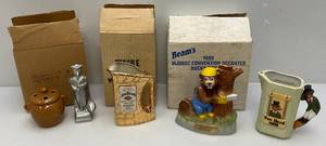 lot 53 image: Misc. 1980s Jim Beam Collectors Society Convention Pieces