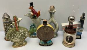 lot 80 image: Misc. Vintage  Jim Beam Collectible  Decanters (EMPTY)