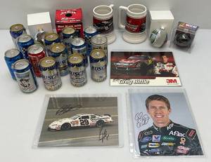 lot 86 image: Misc. NASCAR Collectibles Including Signed Photos & More