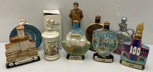 lot 90 image: Misc.Vintage Beam Collectible Decanters & More (EMPTY)