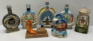 lot 96 image: Msc. Jim Beam Collectible Decanters & More (EMPTY)