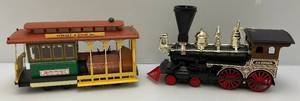 lot 101 image: Vintage Beam  Cable Car & Turner Locomotive Decanters (EMPTY)