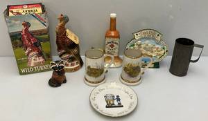 lot 106 image: Msc. Jim Beam Collectible Decanters & More (EMPTY)