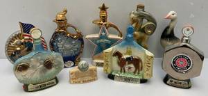 lot 111 image: Msc. Jim Beam Collectible Decanters & More (EMPTY)