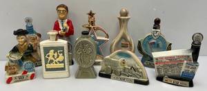 lot 116 image: Msc. Jim Beam Collectible Decanters & More (EMPTY)