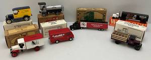 lot 133 image: Misc. Jim Beam Die Cast Miniatures, Banks & More (NIB)