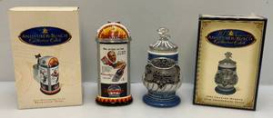 lot 144 image: Misc. Anheuser Busch Collectors Club Steins (NIB)