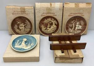 lot 147 image: Vintage Incay Studios Of California Cameo 10 Plates & More