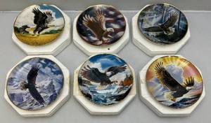 lot 149 image: Franklin Mint 8 Decorative Eagle Plates