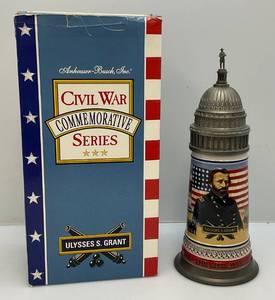 lot 152 image: 1992 Anheuser Busch Civil War Commemorative Series (Ulysses S. Grant) Stein (NIB)