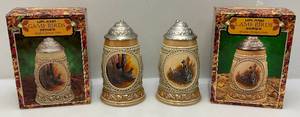 lot 156 image: 1990s Anheuser Busch  Upland Game Birds Series Steins (NIB)