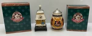 lot 163 image: Anheuser Busch  Collectors Club Steins (NIB)