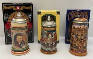 lot 164 image: Misc. Anheuser Busch  Collectible Steins (NIB)