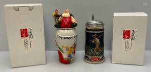 lot 167 image: Misc. Coca-Cola Colectible Steins (NIB)