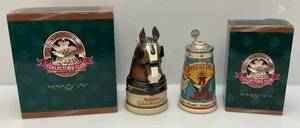 lot 175 image: Misc. Anheuser Busch  Collectible Steins (NIB)
