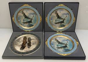 lot 185 image: Mario Fernandez Collectors Plates Including Wings Of Freedom & As Free As The Wind (NIB)