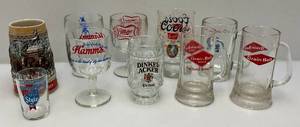 lot 191 image: Misc. Vintage Beer Mugs Including Coors, Grain Belt, Hamms & More