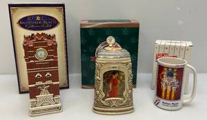 lot 192 image: Anheuser Busch  Collectors Club Steins & More (NIB)