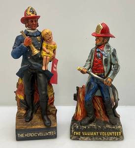 lot 200 image: Vintage Old Commonwealth Collectible Volunteer Firefighters Decanters (EMPTY)