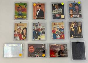 lot 205 image: Misc. Unsorted Slabbed NASCAR Trading Cards